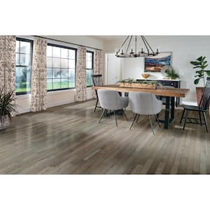 Plano Oak Gray 3/4 in. Thick x 2-1/4 in. Wide x Varying Length Solid Hardwood Flooring (20 sqft / case)
