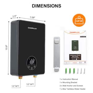 6 kW 1.5 GPM Point of Use Tankless Electric Water Heater, 240V