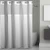 Hookless Waffle 3-in-1 Shower Curtain with Sheer Top Window, Flex-on Rings  & Fabric Liner - On Sale - Bed Bath & Beyond - 38205359