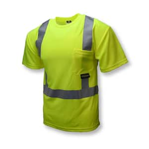 CL 2 Tshirt with Mositure Wicking green 2X Safety Vest