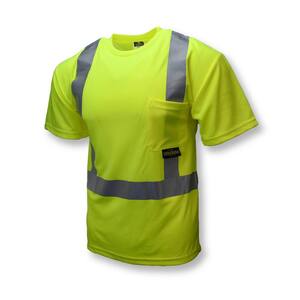 CL 2 Tshirt with Moisture Wicking green Large Safety Vest