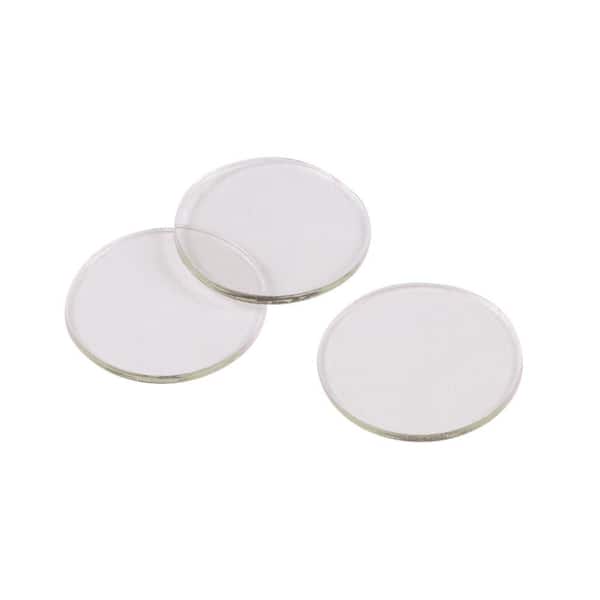 Shepherd 3/4 in. Clear Soft Rubber Like Plastic Non-Adhesive Round Bumpers for Glass Surfaces (10-Pack)