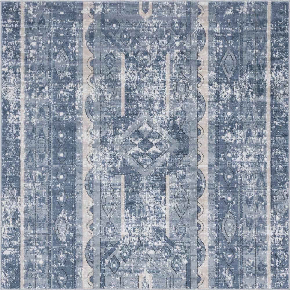 Portland Depoe Blue 6 ft. x 6 ft. Square Area Rug price history on PriceWatchPro