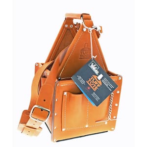 10.75 in. Tuff-Tote Ultimate Tool Bag Carrier Premium Leather with Strap