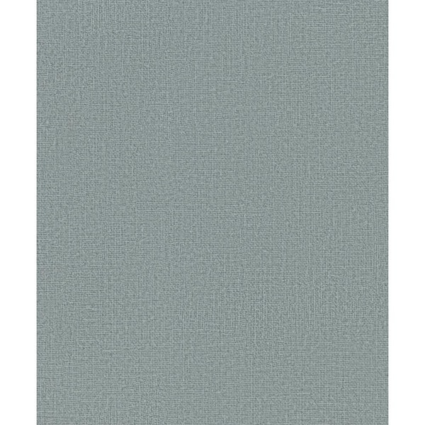 Unbranded Kumano Collection Blue Textured Weave Matte Finish Non-Pasted Vinyl on Non-Woven Wallpaper Roll