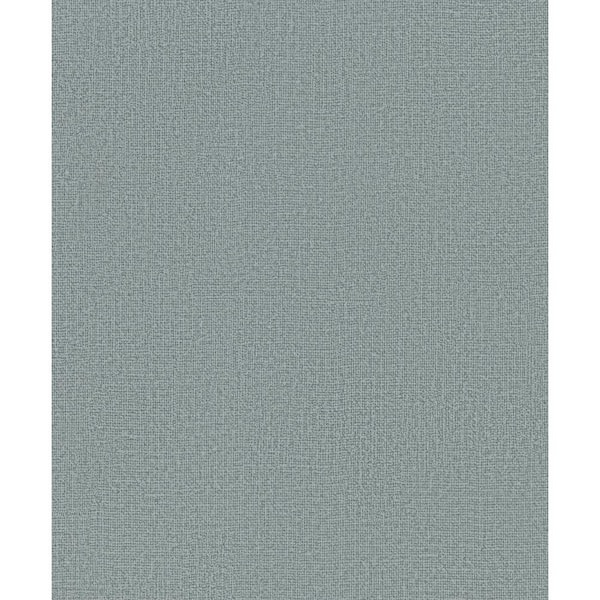 Unbranded Kumano Collection Blue Textured Weave Matte Finish Non-pasted Vinyl on Non-woven Wallpaper Sample