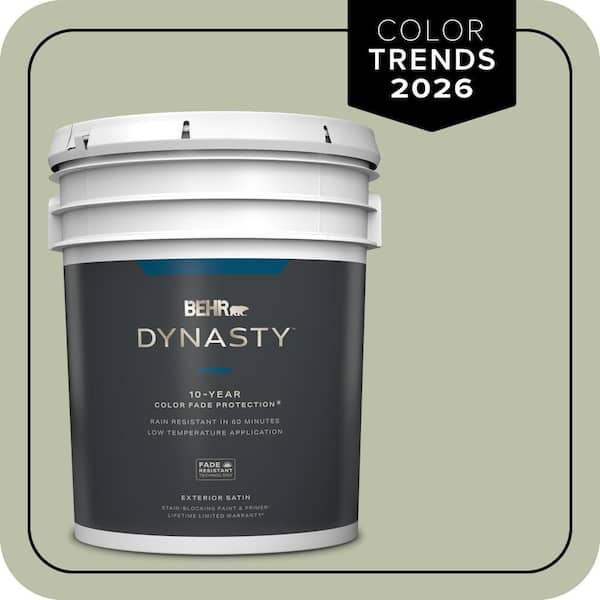 BEHR DYNASTY 5 gal. #S380-3 Urban Nature Satin Enamel Exterior Stain-Blocking Paint & Primer