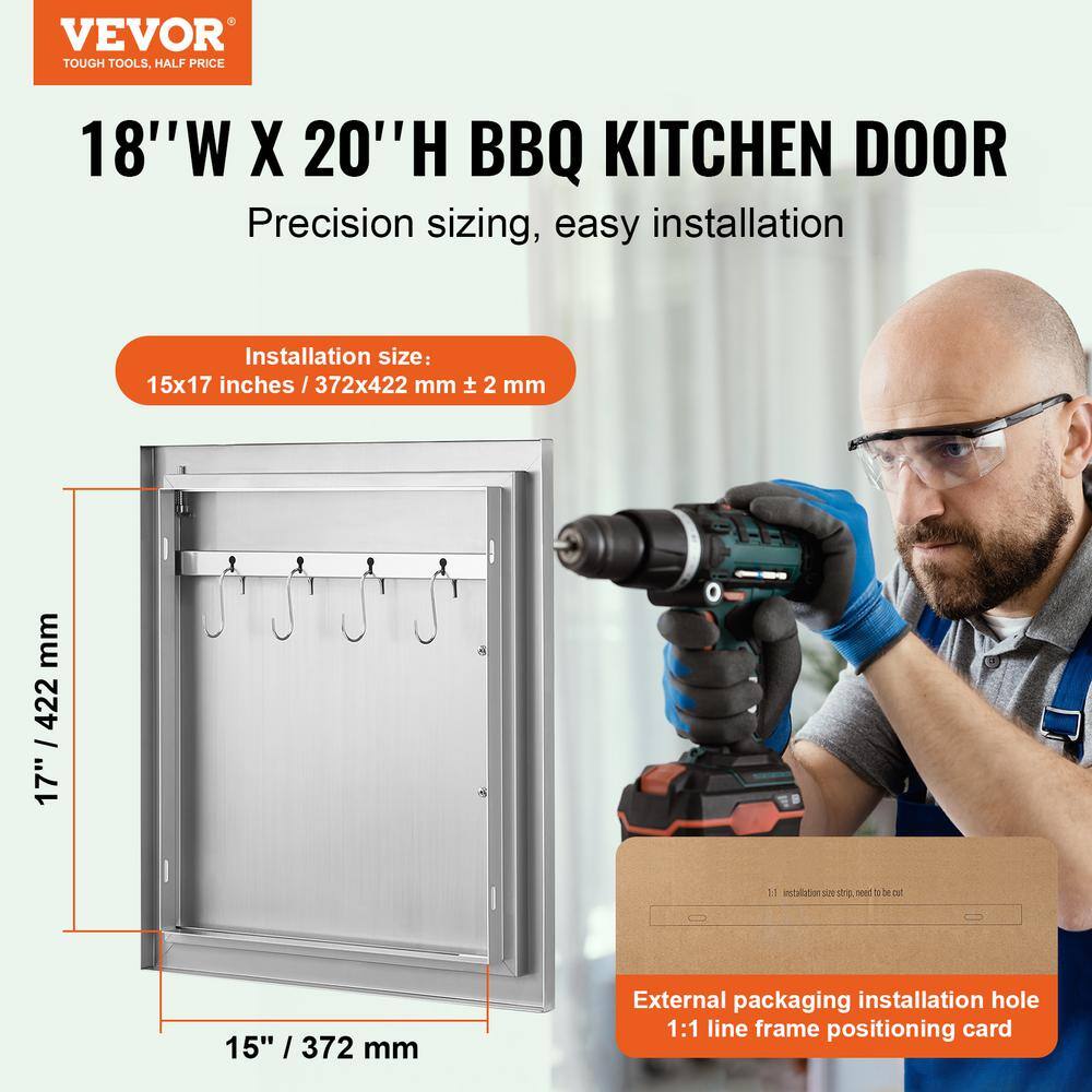 18x20 Inch Stainless Steel Outdoor Kitchen Access Door