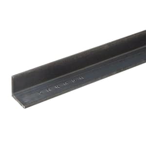 1 in. x 48 in. Angle Plain Steel with 0.125 in. Thick