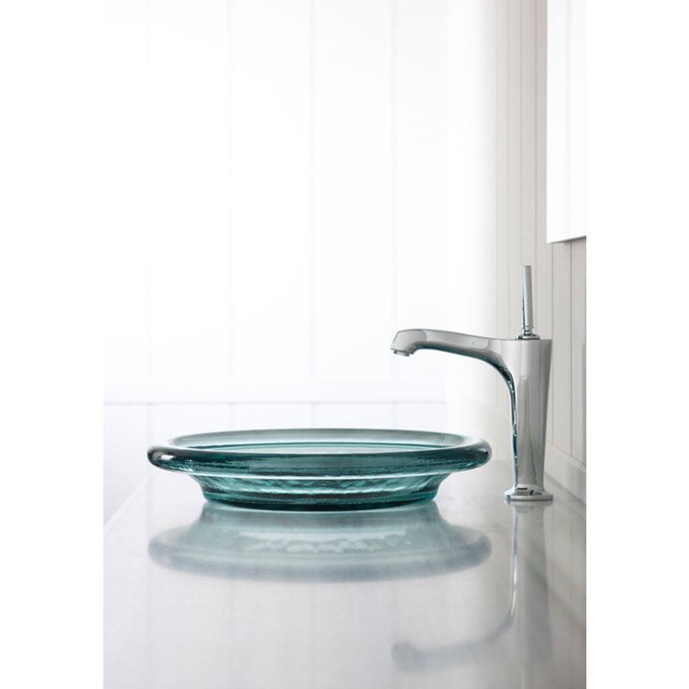 KOHLER Spun Glass Vessel Sink in Translucent Dew