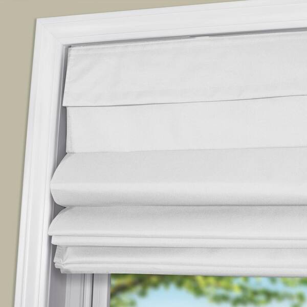 blackout,up to 3 m width by any drop, roman blind in thick cream cotton