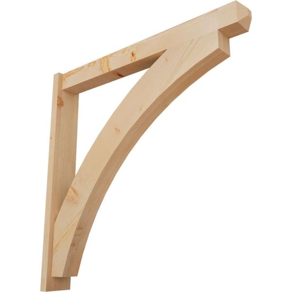 Ekena Millwork 6 in. x 42 in. x 42 in. Thorton Craftsman Smooth Douglas Fir Outlooker