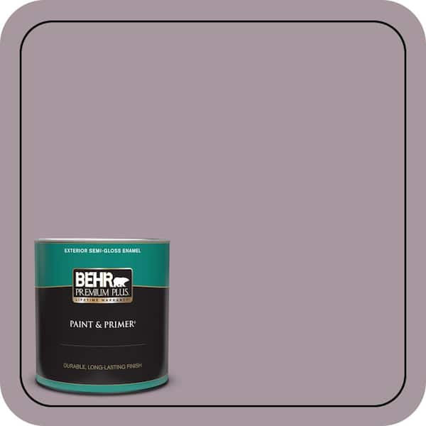 BEHR PREMIUM PLUS 1 qt. #N110-3 Fig Preserves Semi-Gloss Enamel Exterior Paint & Primer