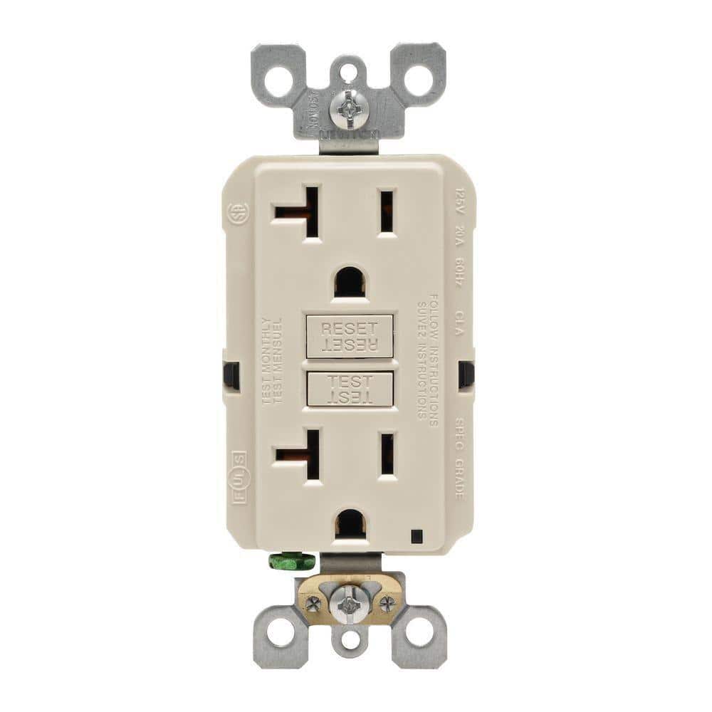 20 Amp Self-Test SmartlockPro Slim Duplex GFCI Outlet, Light Almond GFNT2-KT price history on PriceWatchPro