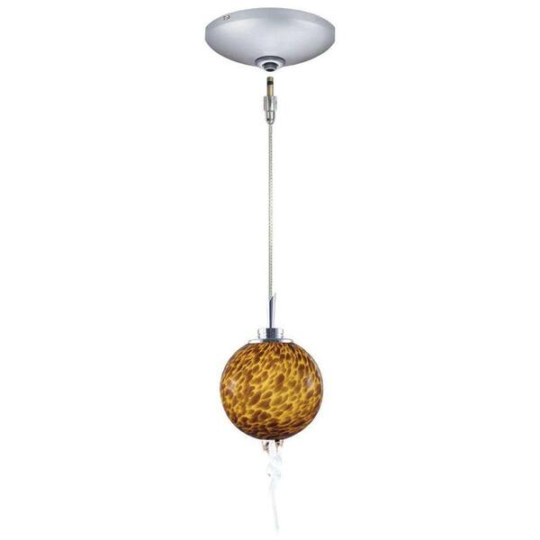 JESCO Lighting Low Voltage Quick Adapt 4 in. x 106-1/4 in. Amber Pendant and Canopy Kit
