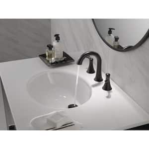 Esato 8 in. Widespread Double Handle Bathroom Faucet in Matte Black