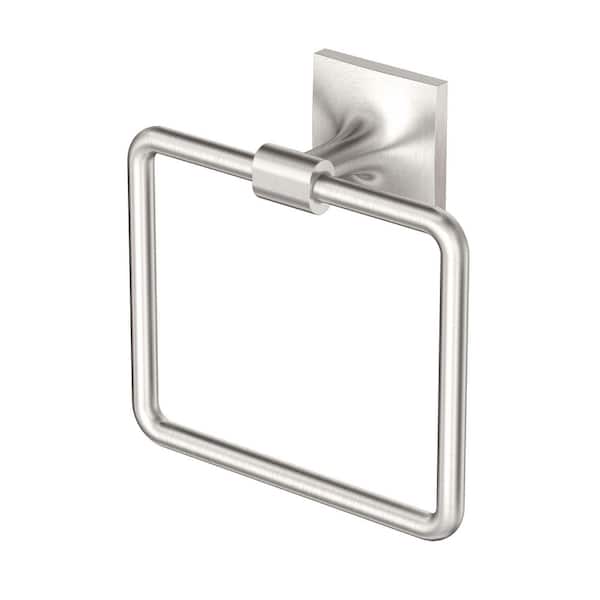 Gatco Waterline Wall Mounted Towel Ring in Satin Nickel