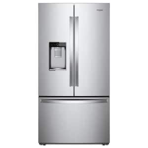  GE GYE22GYNFS 36 French Door Counter Depth Refrigerator with  22.1 cu. ft. Total Capacity Space Saving Ice Maker Showcase LED Lighting in  Stainless Steel : Appliances