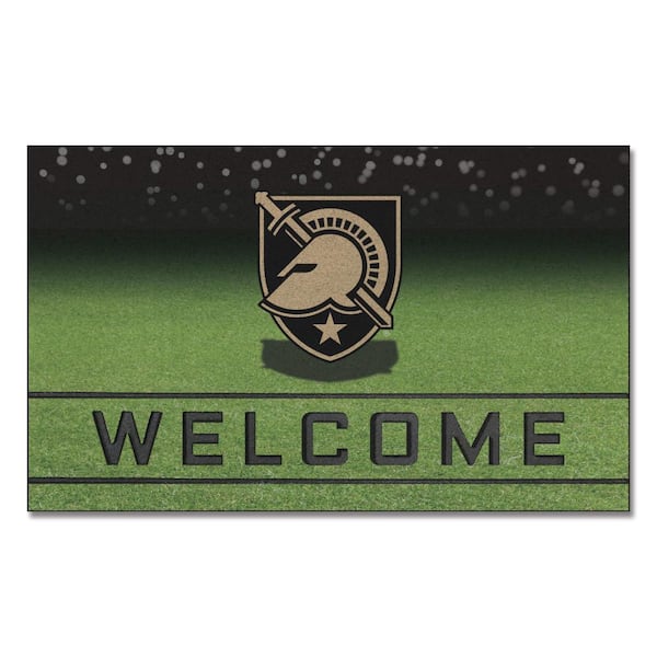 FANMATS Army West Point Black Knights Rubber Door Mat - 18in. x 30in.