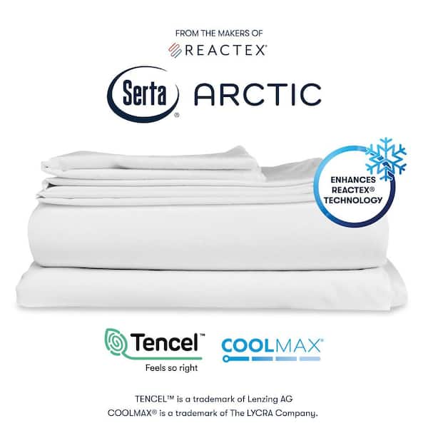 Serta Arctic Cooling Sheet Set - Full | White