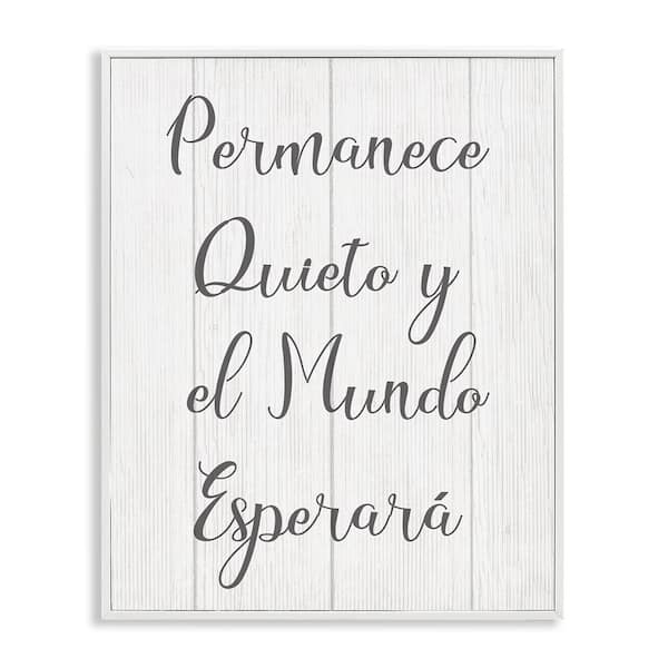 Stupell Industries Remain in Stillness by Lil' Rue White Framed Typography Giclee Art Print 30 in. x 24 in.