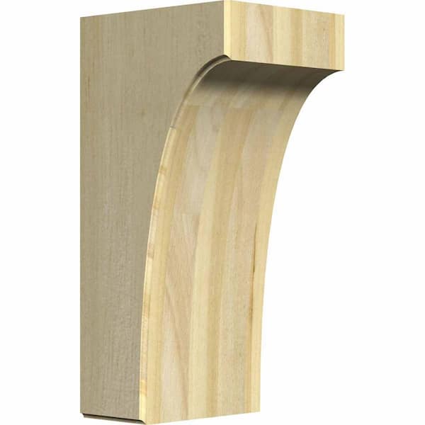 Ekena Millwork 6 in. x 5-1/2 in. x 12 in. Unfinished Rubberwood Clarksville Corbel