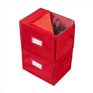 Stackable Christmas Tree Light Polypropylene Organizer Box