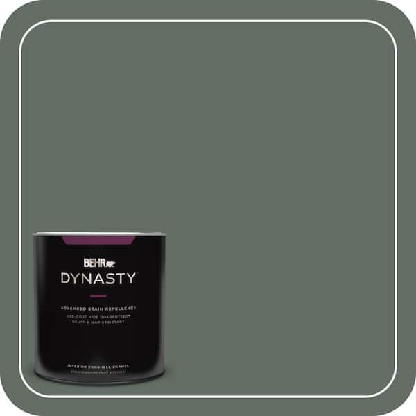 BEHR DYNASTY 1 qt. #700F-6 Dense Shrub Eggshell Enamel Interior Stain-Blocking Paint & Primer