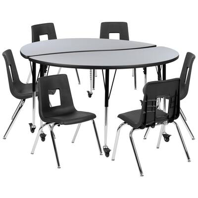 kids gray table and chairs