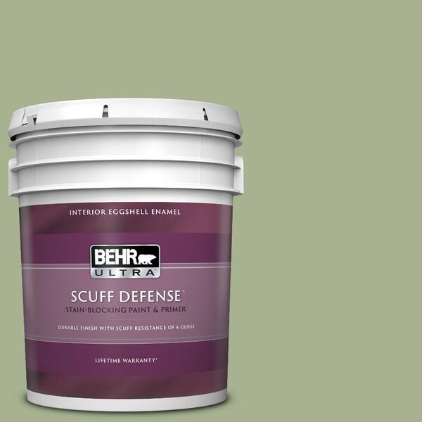 BEHR ULTRA 5 gal. #PPU11-06 Willow Grove Extra Durable Eggshell Enamel Interior Paint & Primer