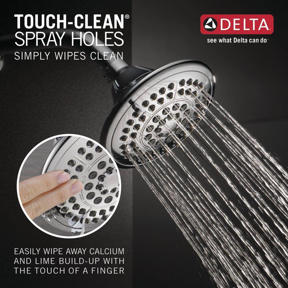 Chrome Dual-Function Tub and Shower Faucet Set with Multi-Head