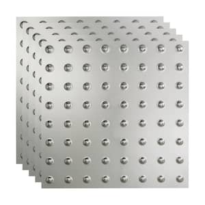 Dome 2 ft. x 2 ft. Brushed Aluminum Lay-In Vinyl Ceiling Tile ( 20 sq.ft. )