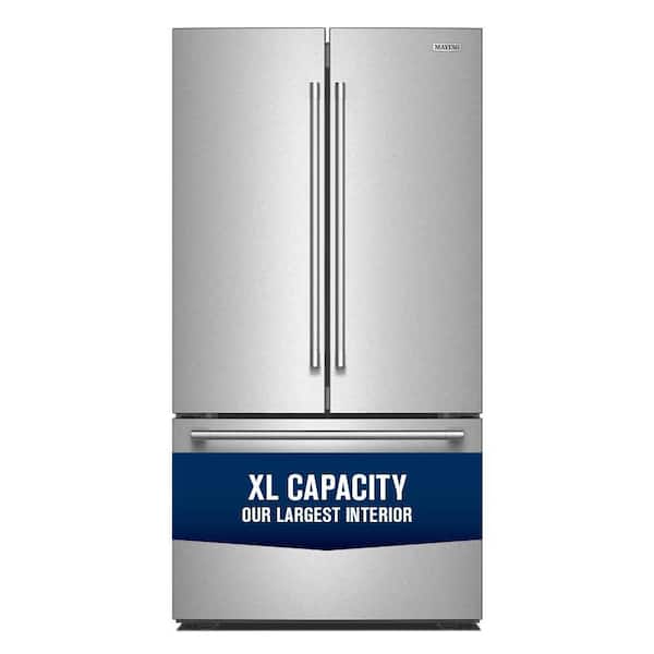 36 in. 30.52 cu. ft. Freestanding French Door Refrigerator in Fingerprint-Resistant Stainless Finish with XL Capacity