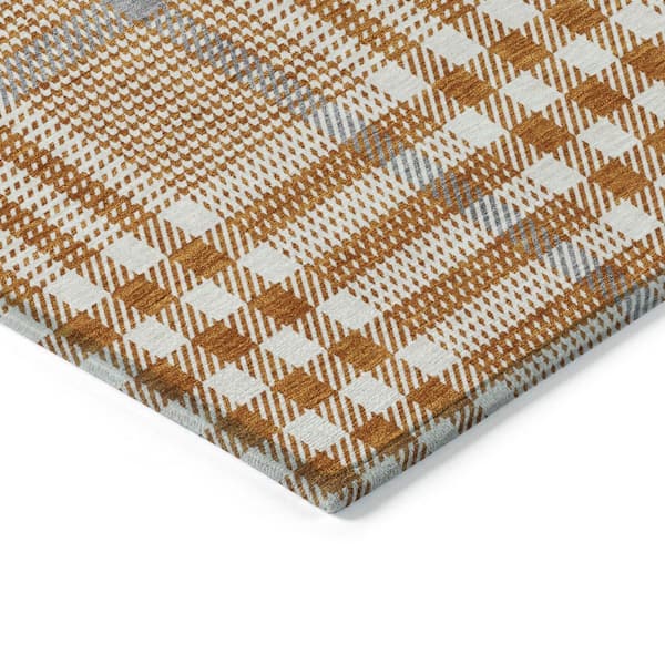 Chantille Machine Washable Indoor/Outdoor Abstract ACN1054 Paprika 2 ft. 6 in. x 3 ft. 10 in. Area Rug