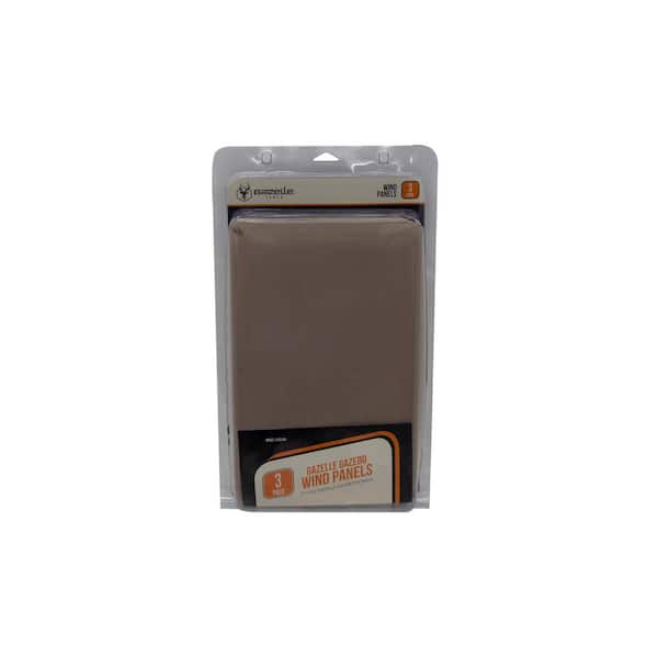 Gazelle Gazebo Wind Panels, Portable Gazebo Wind Panels, Desert Sand (3-Pack)
