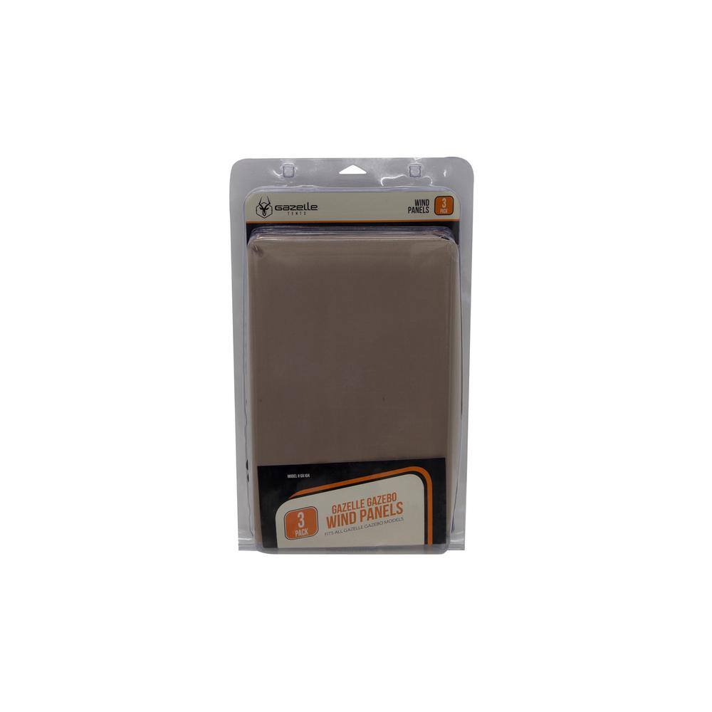 Gazelle Gazebo Wind Panels, Portable Gazebo Wind Panels, Desert Sand (3
