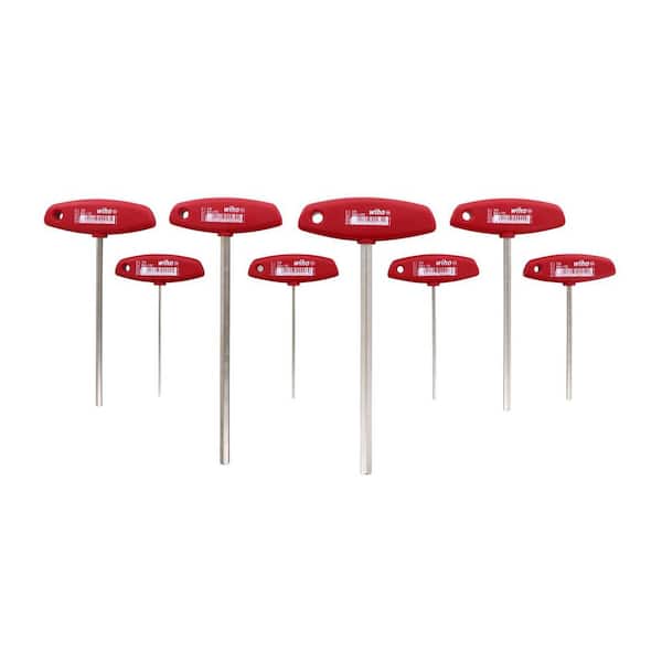 Classic Grip Hex Metric T-Handle Key Set (8-Piece)