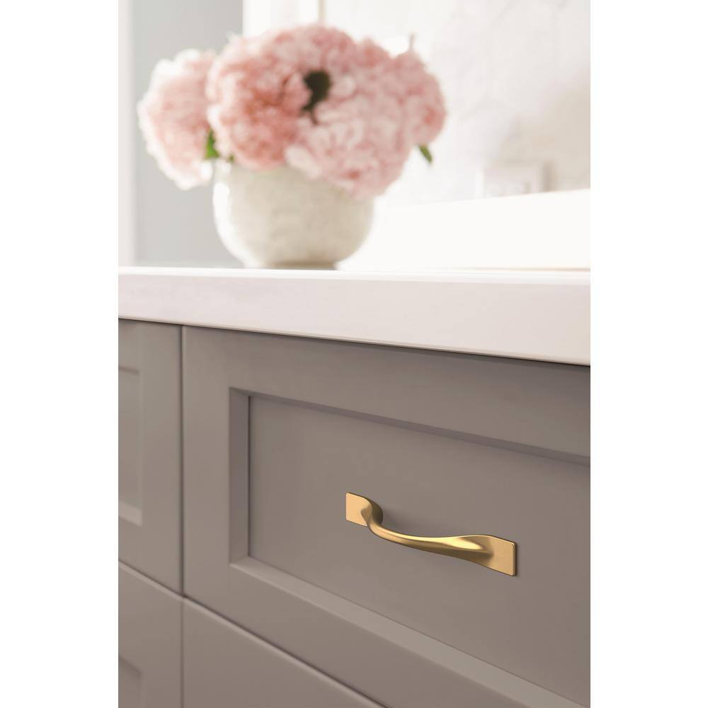 Champagne Bronze Modern Arch Cabinet Pull with Mounting Hardware