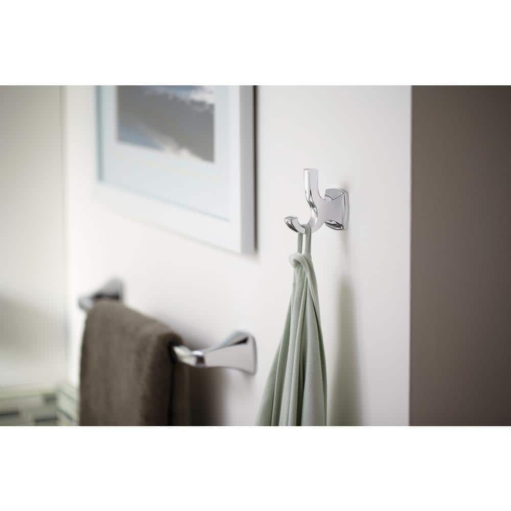 Polished Nickel 18-Inch Wall Mounted Chrome Towel Bar
