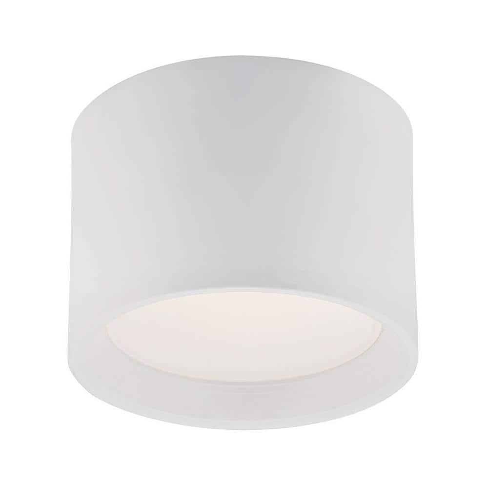 Benton Minimalist White LED Flush Mount Ceiling Light