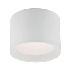 Benton 6.5 in. 1-Light White LED Integrated Flush Mount