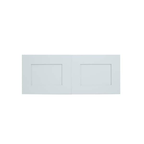 Cambridge Everest 30 in. W x 12 in. D x 12 in. H Ready to Assemble Shaker Wall Bridge Kitchen Cabinet in White