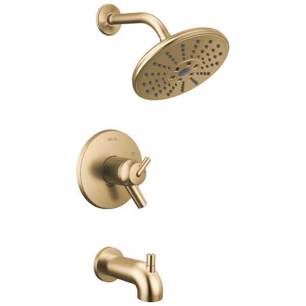 Trinsic 1 Handle Tub and Shower Trim in Champagne Bronze (Valve Not Included)