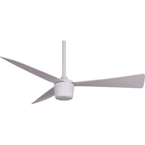 Star 7 44" integrated LED Matte White DC motor Ceiling Fan with Light Kit and Remote Control
