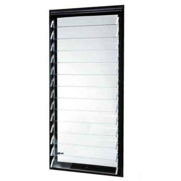 TAFCO WINDOWS 23 in. x 47.875 in. Jalousie Utility Louver Aluminum Screen Window - Bronze