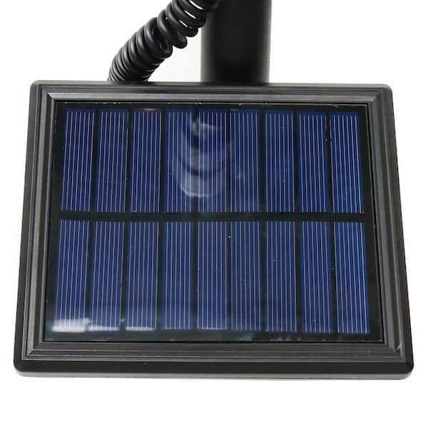 Hampton Bay Solar 50 Lumens Black Outdoor Integrated LED Flag Pole