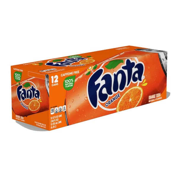 Fanta Orange, 12 Oz. Cans, 24 Pack