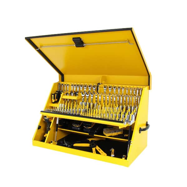 DEWALT 36 in. W x 17 in. D Portable Triangle Top Tool Chest for Sockets, Wrenches and Screwdrivers in Yellow Powder Coat