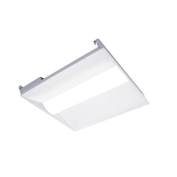 2 ft. x 2 ft. 100W Equivalent White Dimmable 3500K-4000K-5000K Integrated LED Troffer Light Fixture, upto 5000-Lumen,UL