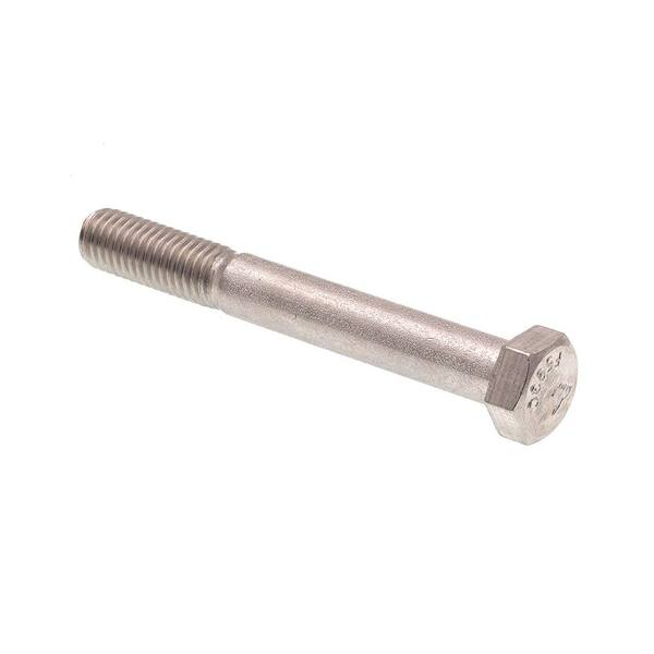 Stainless Steel 1/2-13 X 1" Hex Bolt 4 Pack 